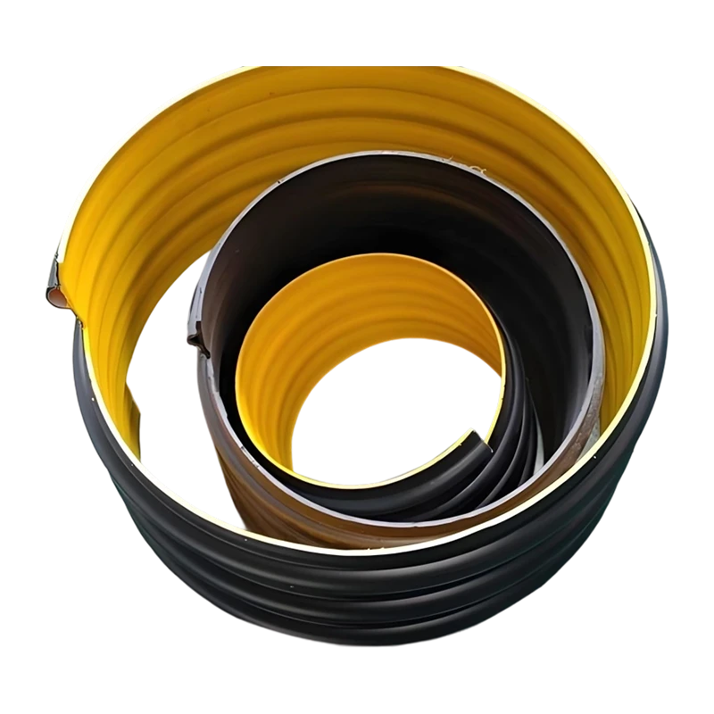 High-density polyethylene steel-reinforced corrugated pipe
